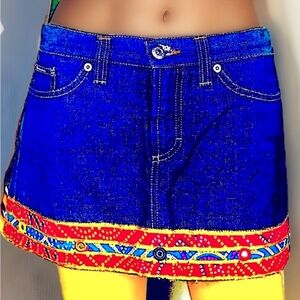 Authentic Dolce & Gabbana Palermo Embellished Mini Skirt